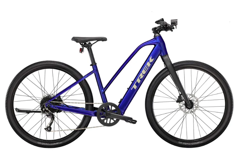 EX DISPLAY Trek Dual Sport+ 2 Stagger Hybrid Electric Bike Large 2023 in Hex Blue
